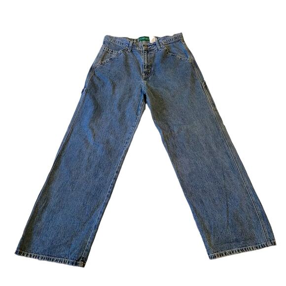 Vintage Levis SilverTab Jeans Mens 31x32 Blue Medium Wash Light Distress - Picture 1 of 16